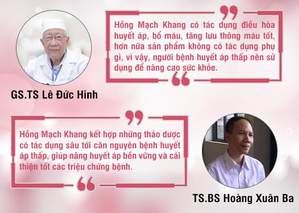 Hồng Mạch Khang được các chuyên gia, nhà thuốc đánh giá tích cực.jpg